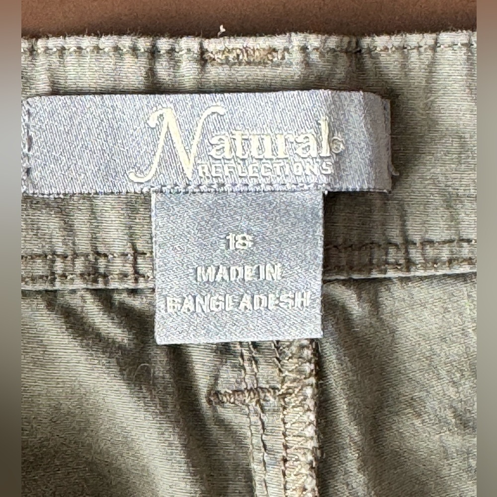Natural reflections Cargo Shorts Casual Utility Frayed Hem - Picture 6 of 7